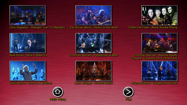 Music Volume 10 Menu 1